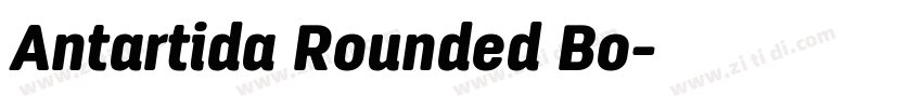 Antartida Rounded Bo字体转换